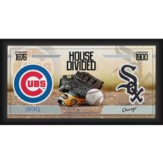 Fanatics Chicago Cubs vs. Chicago White Sox Framed House Divided Baseball Collage Photo Frame