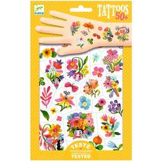 Klistremerker Djeco Tattoos Flowers