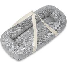 Liewood Gro Babynest Check Whale Blue/Sandy