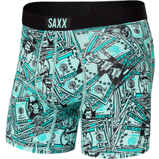 Boxsershorts tights - Turkis Underbukser Saxx Vibe Boxer Brief - Cold Hard Cash/Ice Green