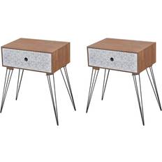 vidaXL - Bedside Table 30.5x44cm