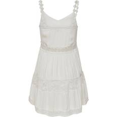 Only Dentelle Féminine Longueur Mini Blanc - Blanc