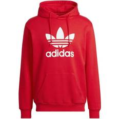 adidas Adicolor Classics Trefoil Hoodie - Vivid Red/White