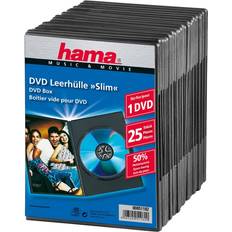 Almacenamiento de CD y Vinilos Hama Slim DVD Jewel Case 25 pack