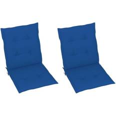 Tessili vidaXL 314143 2-pack Cuscino per sedia Blu (100x50cm)