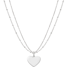 Heart Necklace - Silver