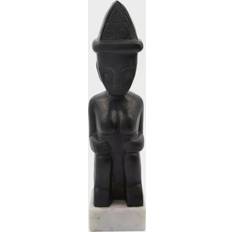 House Doctor Dekorationsfigurer House Doctor Skulptur Kunstværk H35 x Ø9 cm Sort Dekorationsfigur 35cm