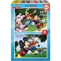 Mikki Hiiri Perinteiset Palapelit Educa Mickey & Friends 2×48 Pieces