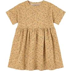 Wheat Jersey Dress Emilie - Clam Flower Vine (1556f-182-3185)