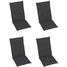 vidaXL Tuinstoelkussens Rugleuning 4 st 120x50x3 cm