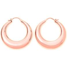 Acero Inoxidable Pendientes Rosefield Bold Hoops - Rose Gold