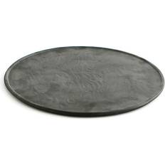 Quid Mineral Gres Plato Pizza Cerámico 33 cm Negro Texturizado Acabado Profesional de Alta Resistencia Bandejay Bandeja de Servir