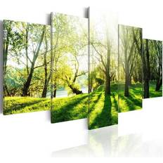 Gula Tavlor Arkiio Green Glade Framed Art 200x100cm