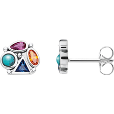 Turkos Örhängen Thomas Sabo Ear Studs - Silver/Multicolour