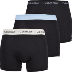 Best Men's Underwear Calvin Klein Cotton Stretch Trunks 3-pack - Black/Blue/Ivory