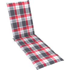 vidaXL 314186 Stolehynde Multifarve, Rød (105x50cm)