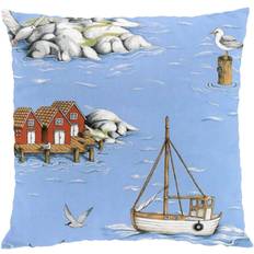 47.0 cm Kuddöverdrag Arvidssons Textil Fiskeskär Kuddöverdrag Blå (47x47cm)