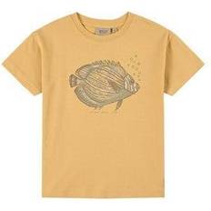 Hør T-shirts Børnetøj Wheat Fish T-Shirt - Moonstone (2088f-018-5501)