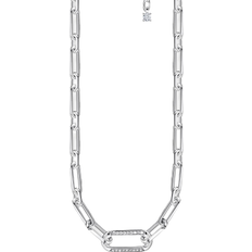Thomas Sabo Links Necklace - Silver/Transparent