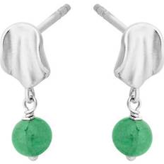 Pernille Corydon Ocean Hope Earsticks - Silver/Green