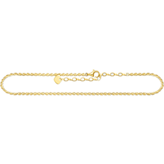 Vergoldet Fußkettchen Thomas Sabo Charm Club Anklet - Gold