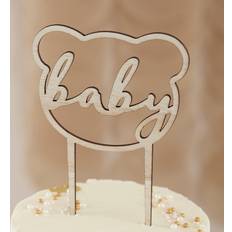 Kagedekoration Babybjørn, Beige