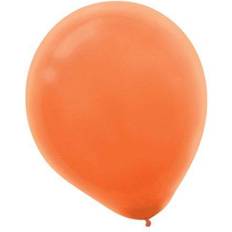 Orange Latex Balloons Amscan Solid Color Packaged Latex Balloons, 12" Orange Peel, 4/Pack, 72 Per Pack (113250.05)