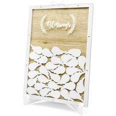 Gästebücher PartyDeco Wooden Guest Book Blessings 27.5x39.5cm 1 pkt
