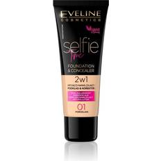 Eveline Cosmetics Selfie Time Foundation & Concealer 01 Porcelain 30 ml