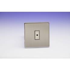 Wall Dimmers Varilight 1-Gang V-Pro Eclique2 Touch/Remote Control LED Dimmer Brushed Chrome JDSE101S