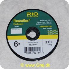RIO Fluoroflex Tippet Tafsmaterial 6X 0,12mm
