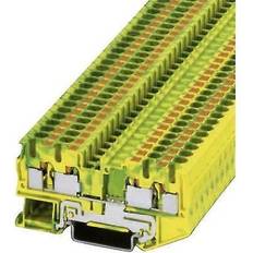 Pt 4-Quattro-Pe Terminal Block, Din Rail, 4Pos, 10Awg