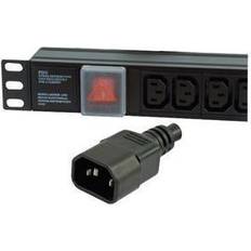 Dynamode PDU-6WS-H-IEC-IEC Switched Horizontal Aluminium Black 6