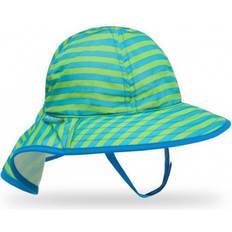 Green Bucket Hats Children's Clothing Sunday Afternoons Infant Sunsprout Hat - Blue Green Stripes