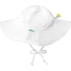 1-3M - Girls Accessories Green Sprouts Brim Sun Protection Hat - White