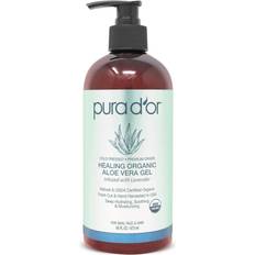 Aloe pura aloe vera gel Pura d'or Healing Organic Aloe Vera Gel Lavender 16 fl oz