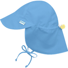 1-3M - Girls Accessories Green Sprouts Flap Sun Protection Hat - Light Blue