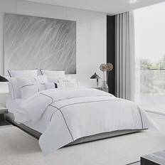 Vera Wang Zig Zag Duvet Cover Set, Queen Copripiumino Bianco (233.68x223.52cm)