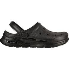 Plastic Outdoor Slippers Skechers Arch Fit Foamies - Black