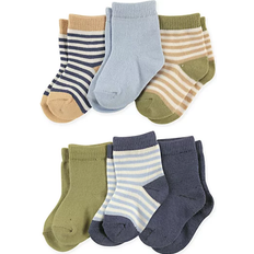 Organic/Recycled Materials Socks Touched By Nature Organic Cotton Socks 6-pack - Boy Stripes (10768669)