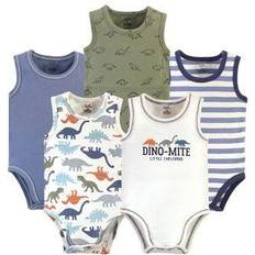 Organic/Recycled Materials Bodysuits Touched By Nature Baby Bold Dinosaurs Bodysuits 5-pack - Multi