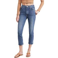 Agolde Riley High Rise Straight Crop Jeans - Transfer