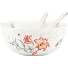 Lavado a mano Ensaladeras Lenox Butterfly Meadow Ensaladera 3pcs