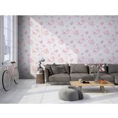 Wallpapers Muriva Gallery Hearts Wallpaper, Pink Glitter