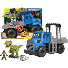 Mattel Imaginext Jurassic World Dominion Break Out Dino Hauler Vehicle & T Rex Dinosaur GVV50