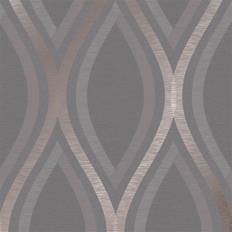 Wallpapers Grandeco Strata Charcoal Wallpaper