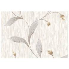 Belgravia Tiffany Platinum Floral Leaf Wallpaper