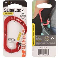 Nite Ize Slidelock Carabiner #4, Rød