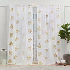 Gold Curtains & Accessories Nicole Miller New York Mabel 137.16x213.36cm