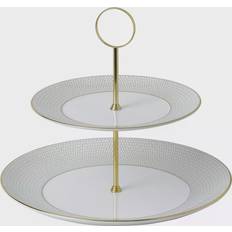 Wedgwood Gio Gold 2 Tier Cake Stand Présentoir à gâteau